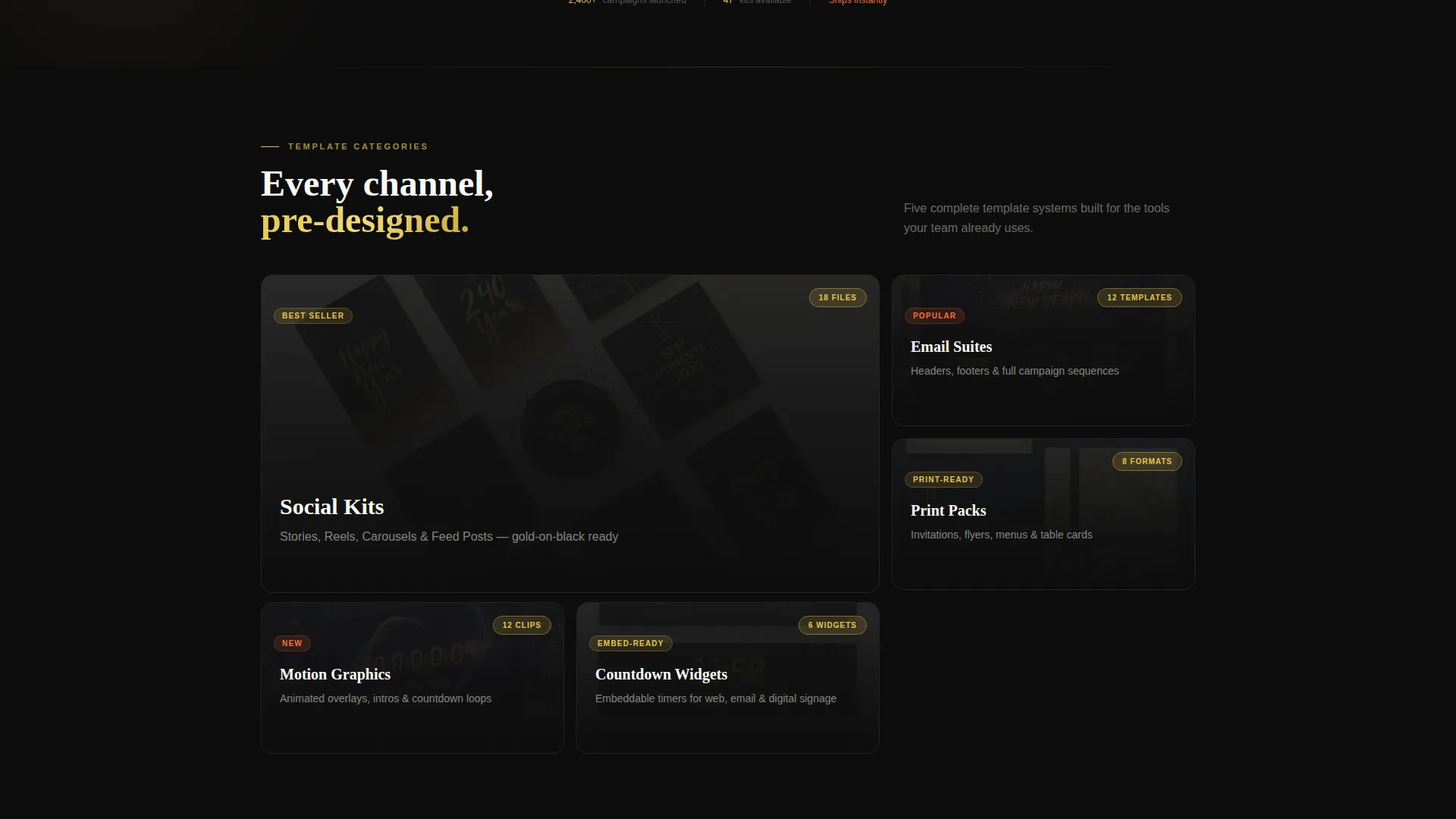 Electric Nye Landing Page Template for NYE Campaigns