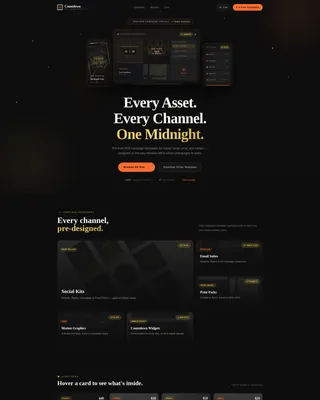 Electric Nye Landing Page Template for NYE Campaigns