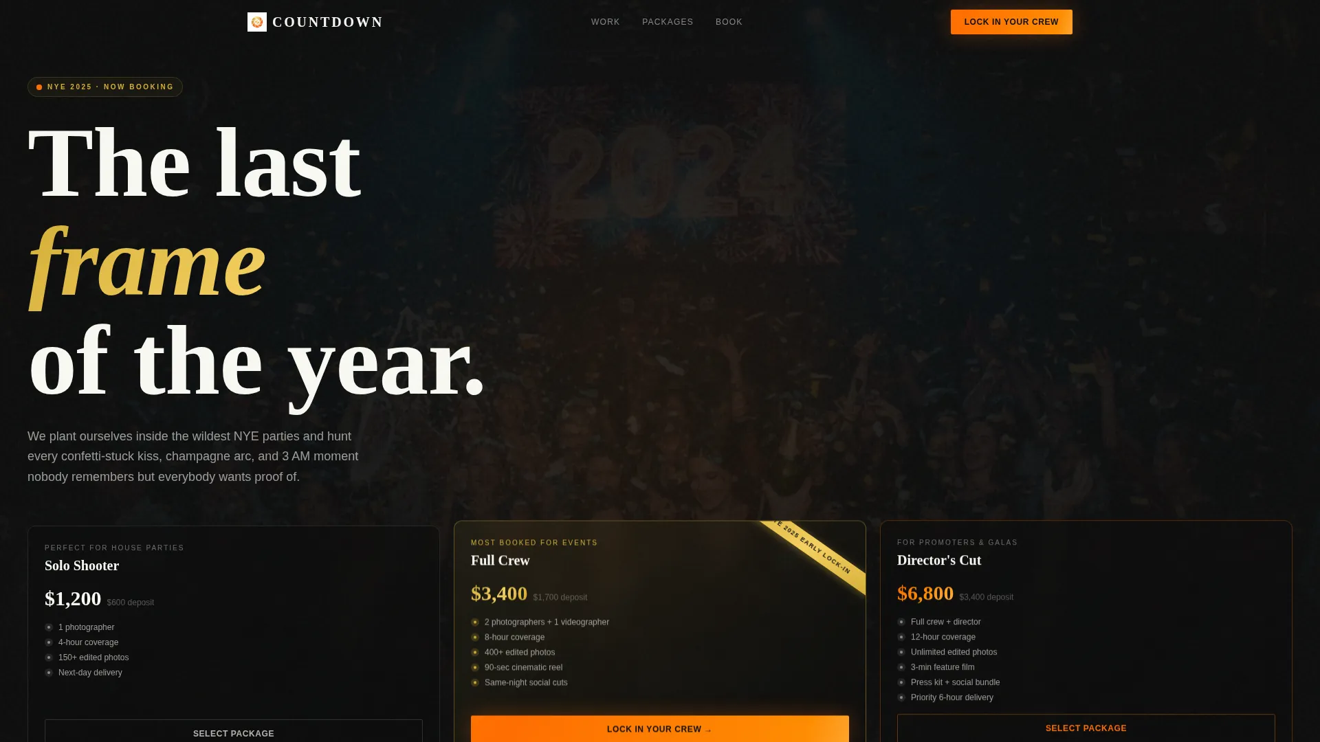 Electrifying Nye Landing Page Template