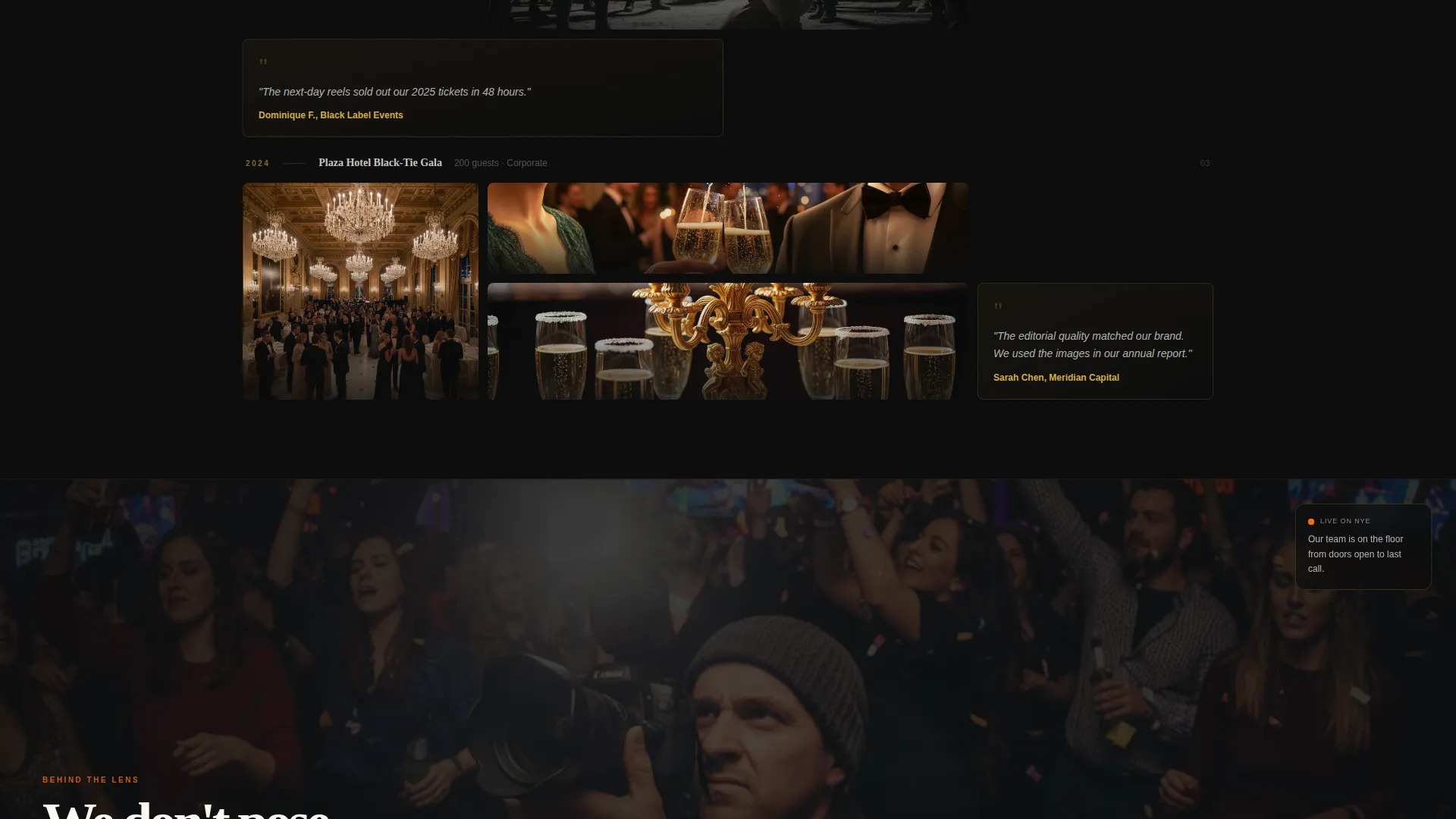 Electrifying Nye Landing Page Template