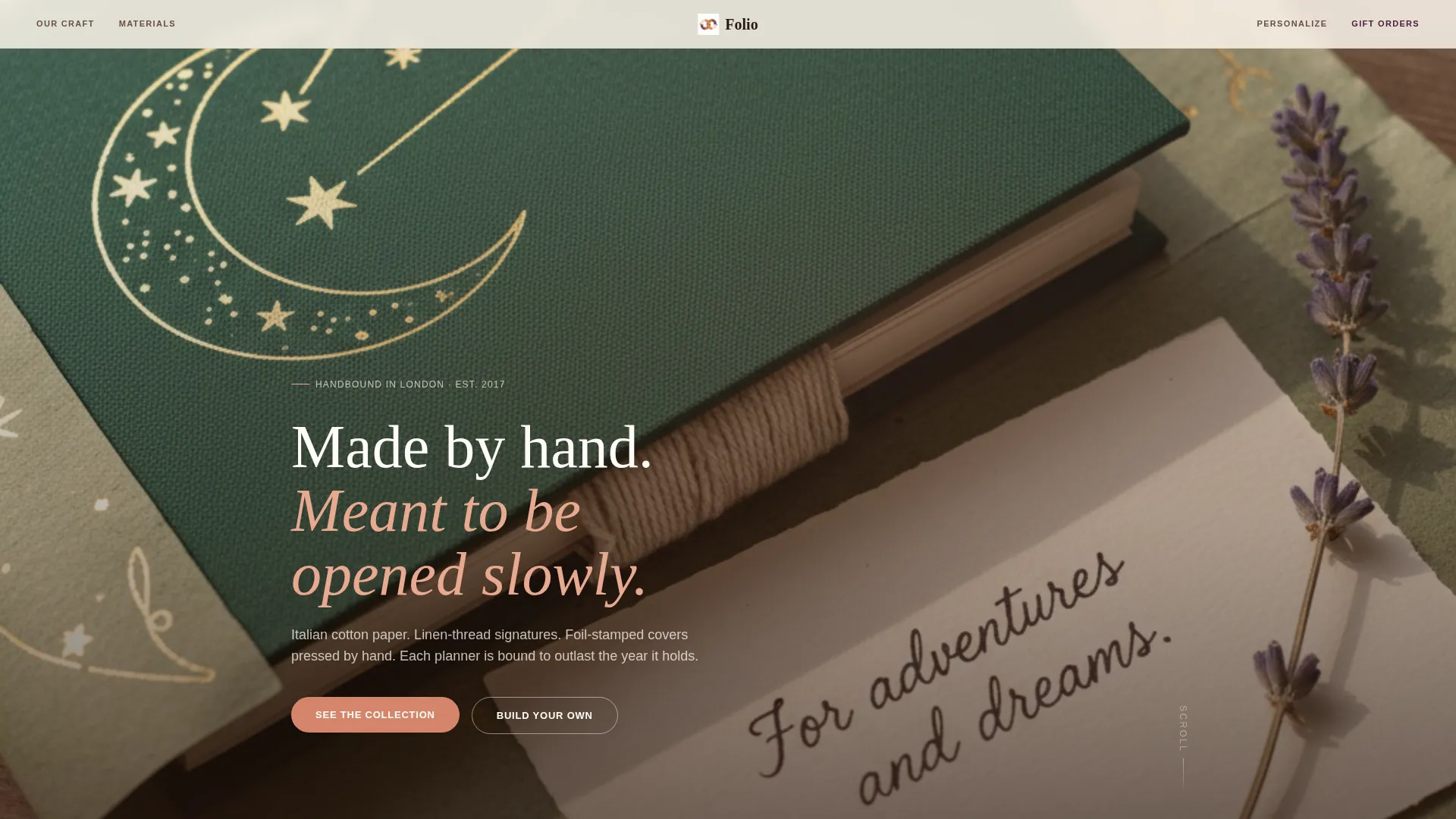 Artisan Planner Landing Page Template for Makers