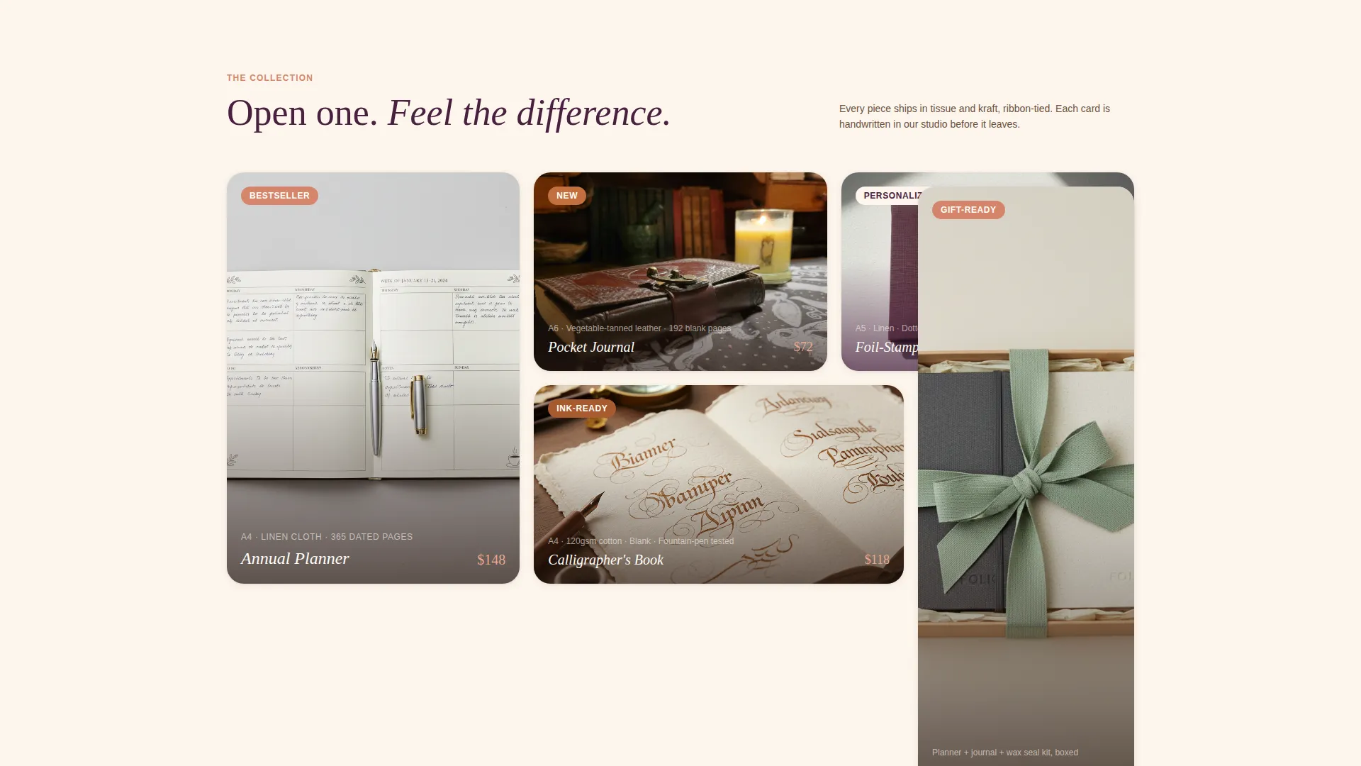 Artisan Planner Landing Page Template for Makers