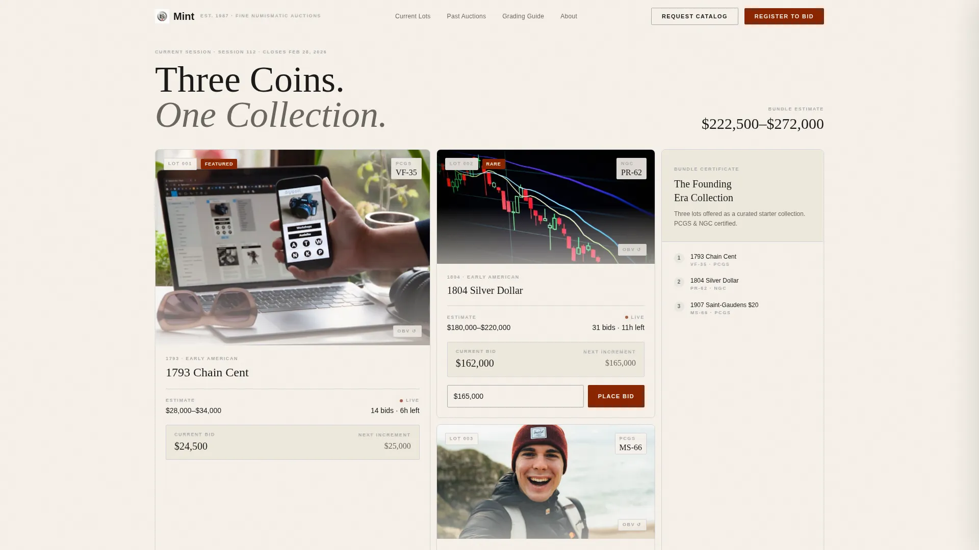 Complete Coin & Numismatics Professional Website Template