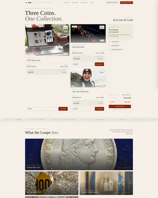 Complete Coin & Numismatics Professional Website Template