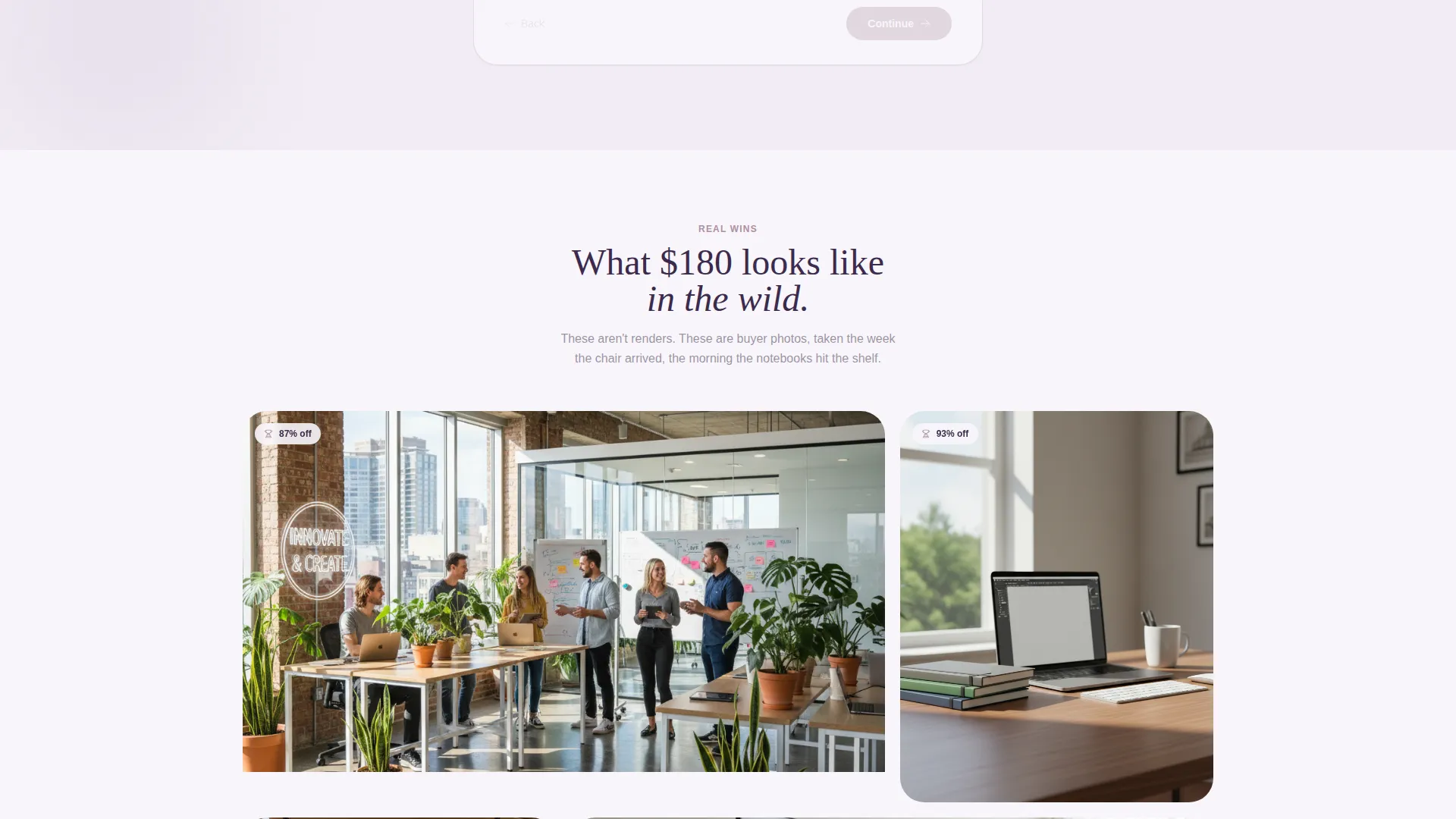 Office Supplies Auction Landing Page Template