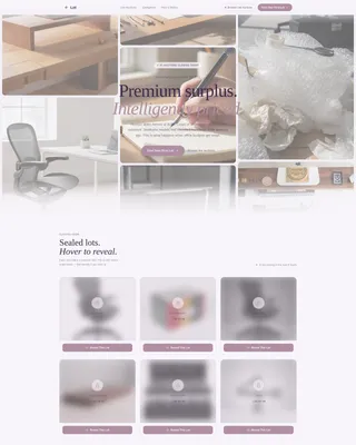 Office Supplies Auction Landing Page Template