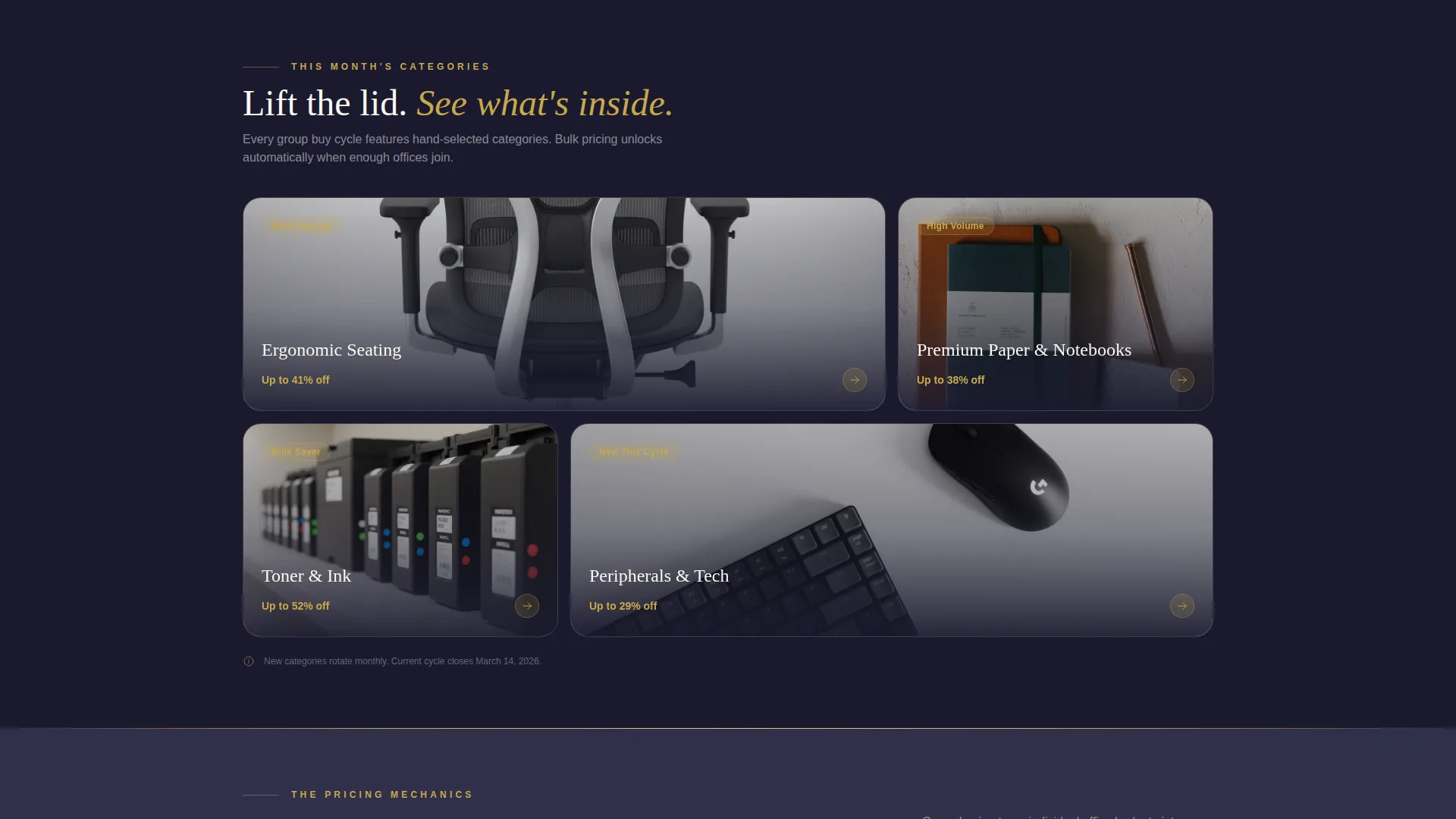 Wholesale Office Supplies Group Buy Landing Page