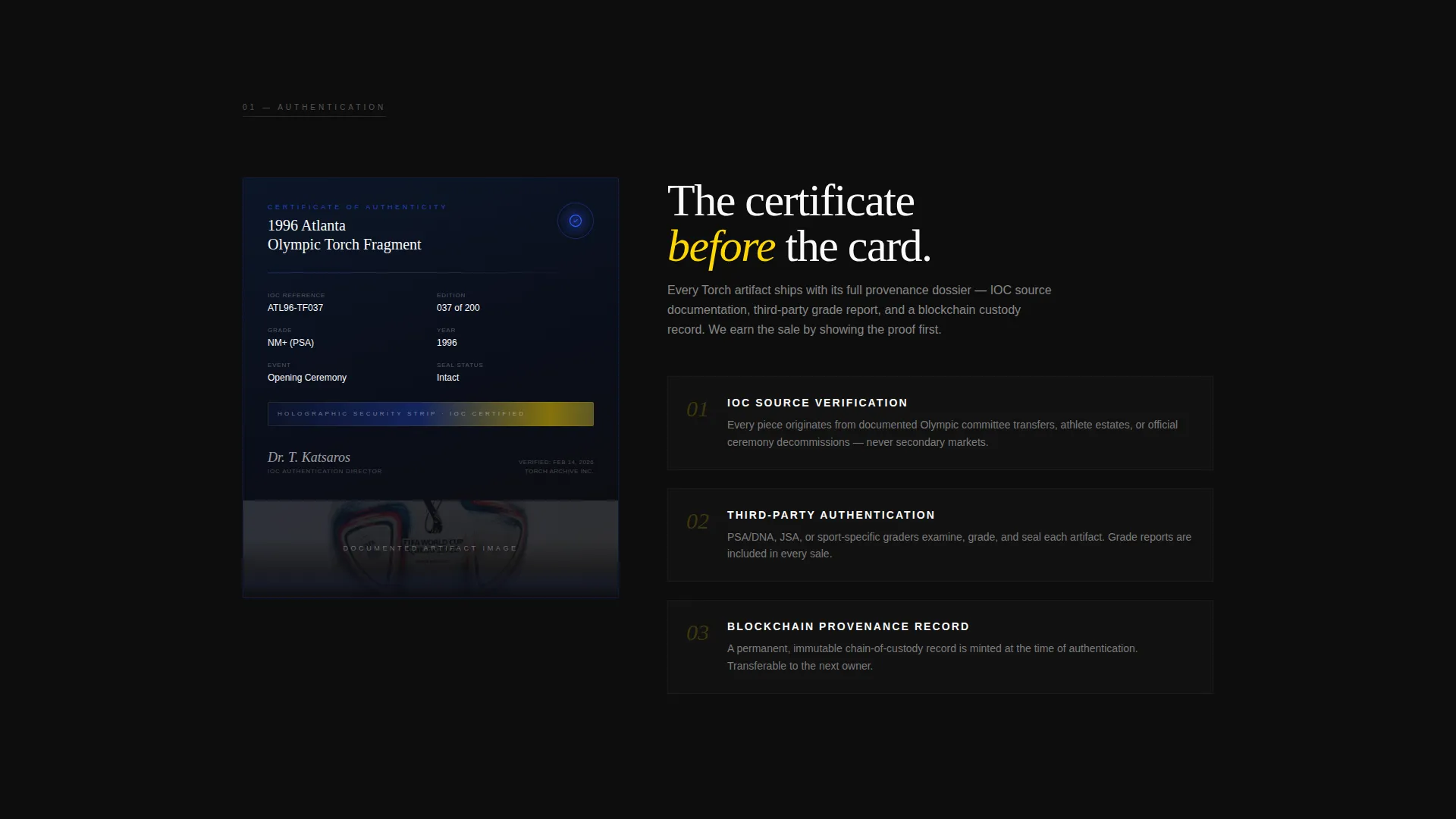 Olympic Memorabilia Landing Page Template