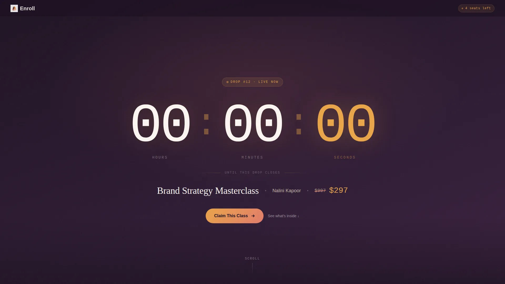 Exclusive Masterclass Landing Page Template