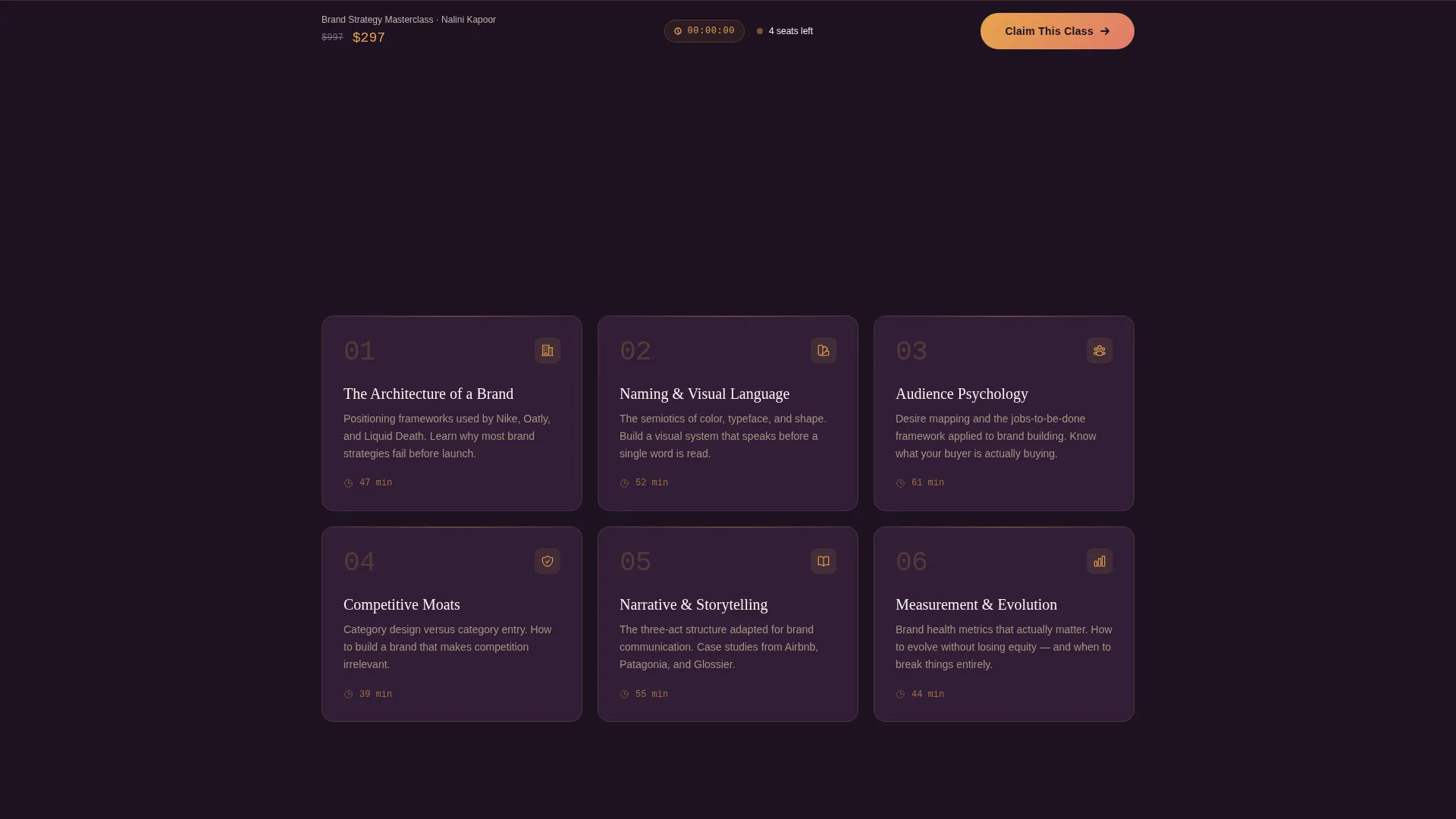 Exclusive Masterclass Landing Page Template