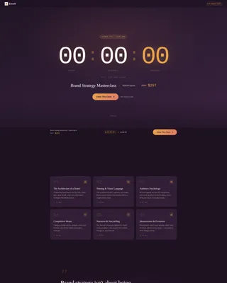 Exclusive Masterclass Landing Page Template