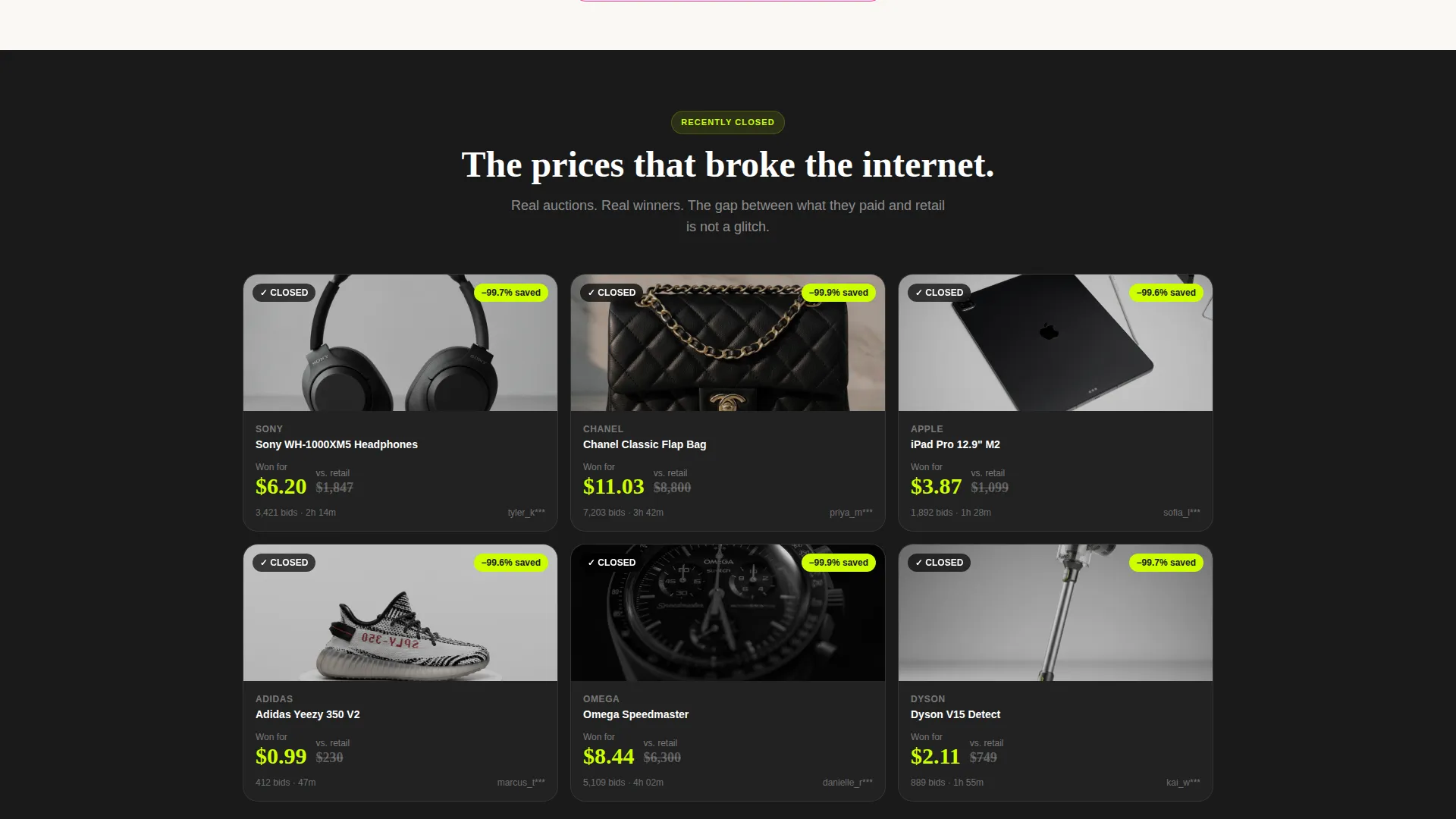 Local Auction Platforms & Types Pre-Launch & Coming Soon Website Template