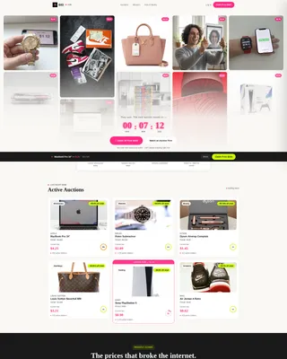 Local Auction Platforms & Types Pre-Launch & Coming Soon Website Template