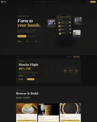 Artisan Café Landing Page Template | Luxe Minimal