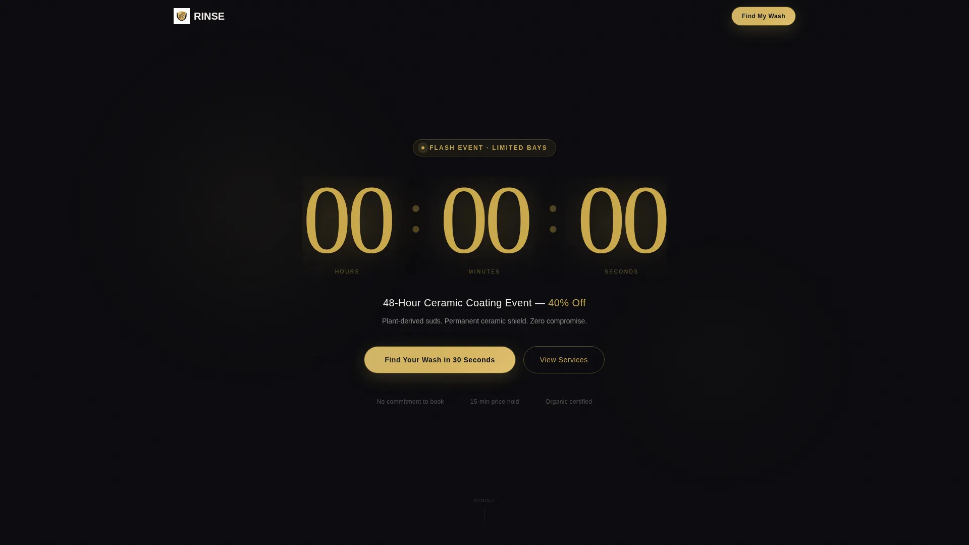 Premium Car Detailing Landing Page Template