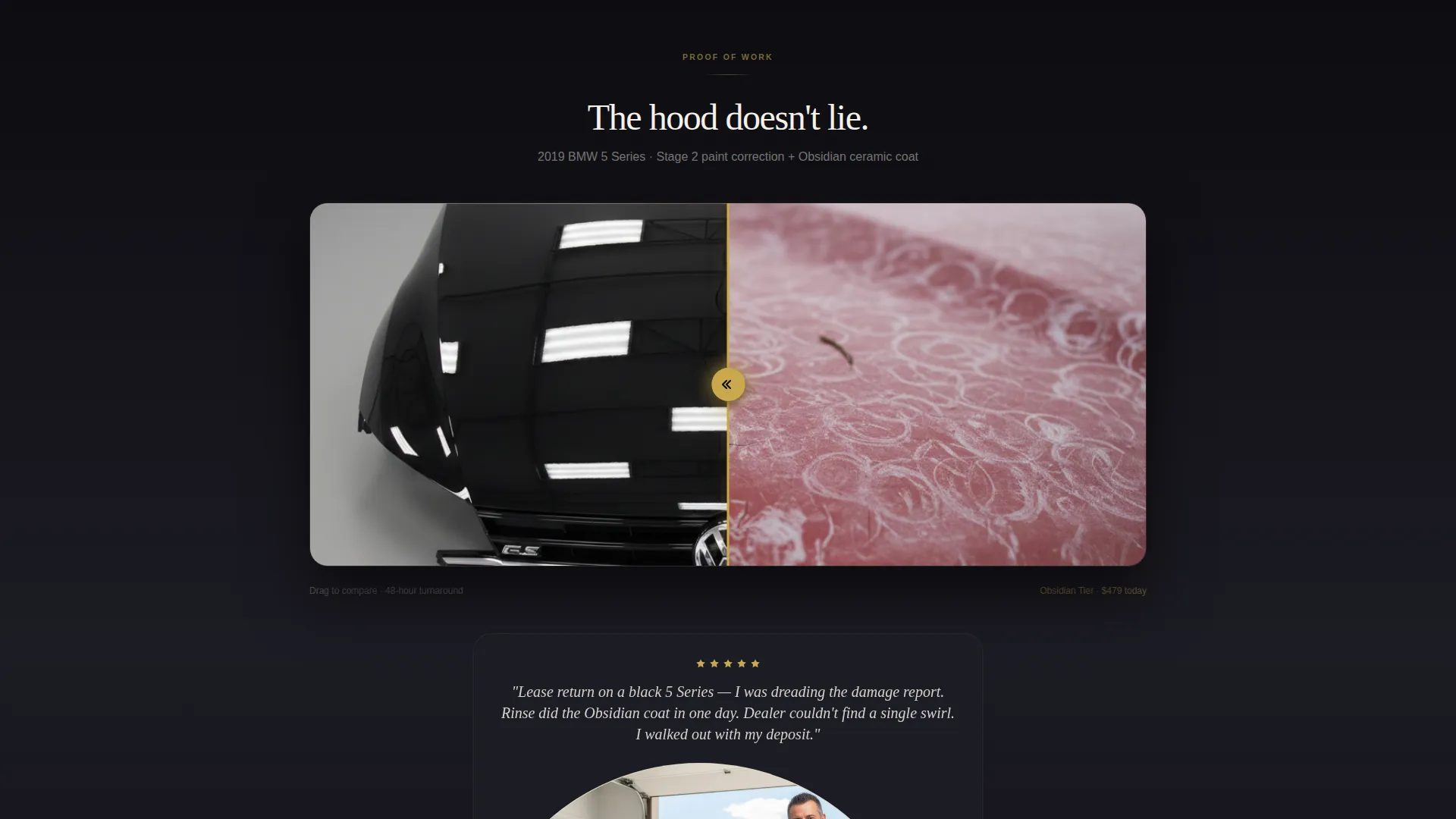 Premium Car Detailing Landing Page Template