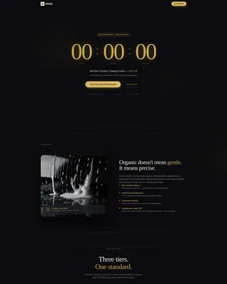 Premium Car Detailing Landing Page Template