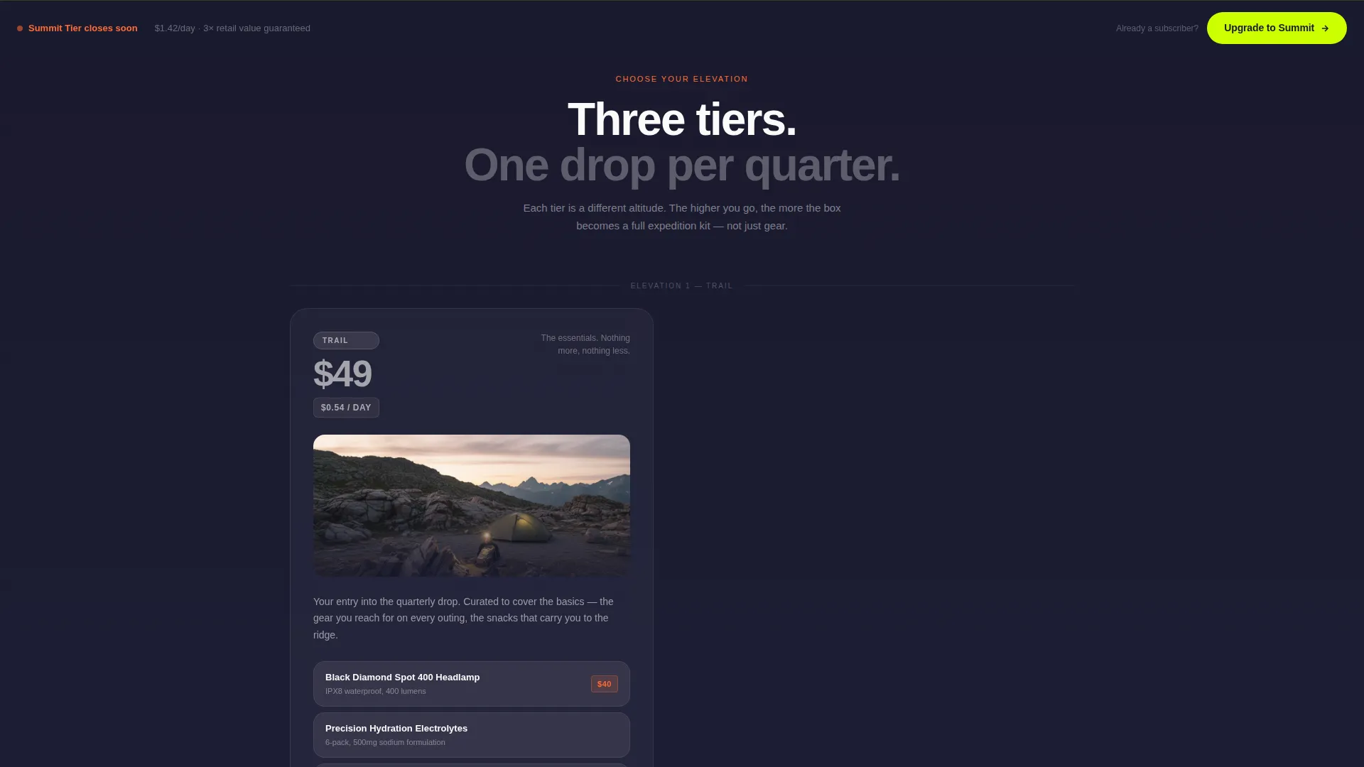 Premium Subscription Box Services Pre-Launch & Coming Soon Website Template