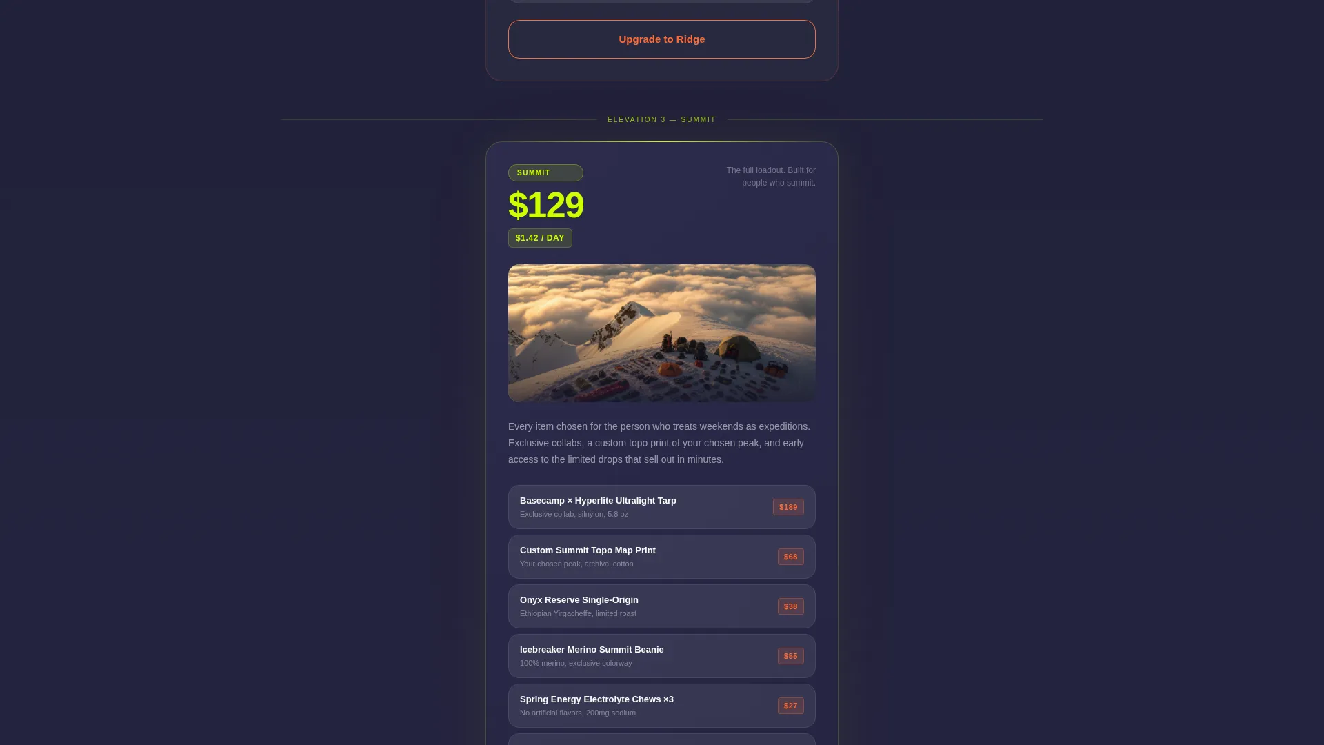 Premium Subscription Box Services Pre-Launch & Coming Soon Website Template