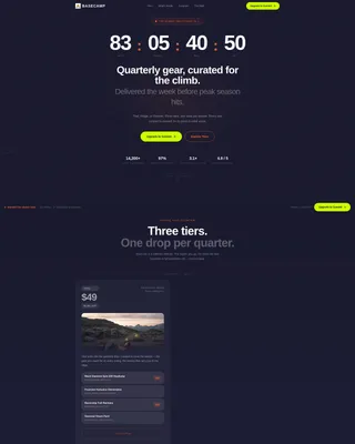 Premium Subscription Box Services Pre-Launch & Coming Soon Website Template