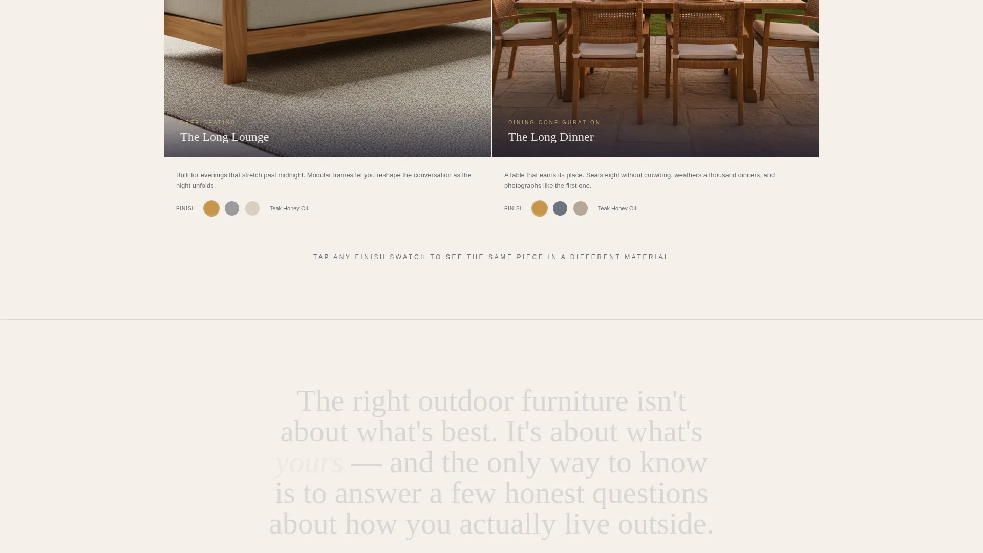 Elegant Outdoor Patio Furniture Landing Page Template