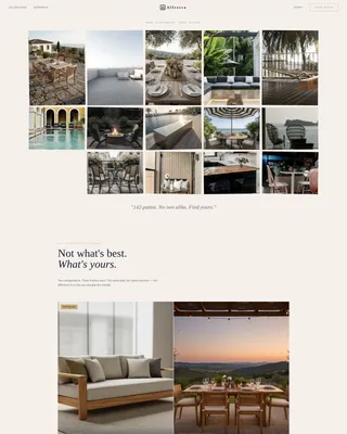 Elegant Outdoor Patio Furniture Landing Page Template