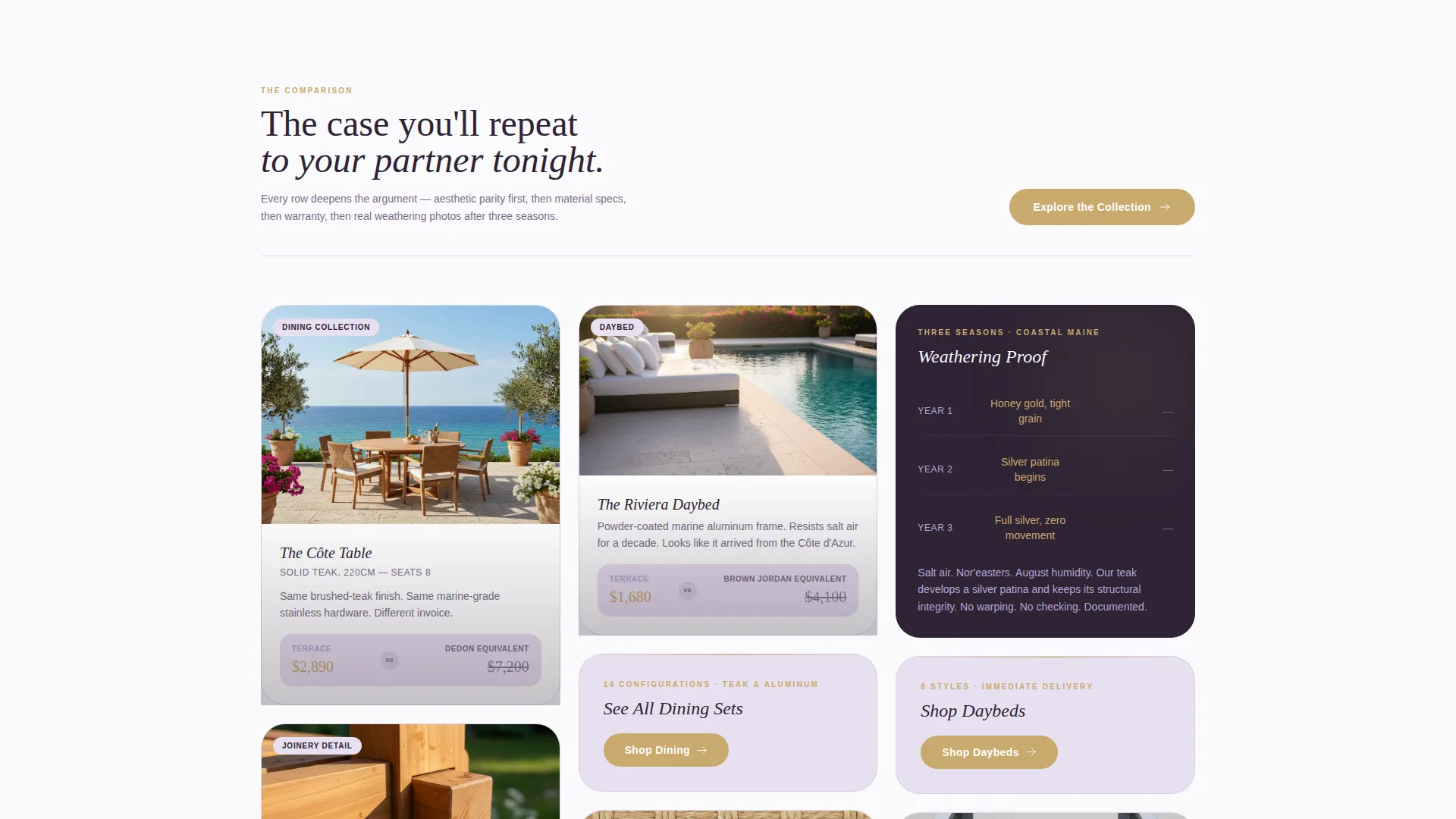 Luxe Outdoor Furniture Landing Page Template