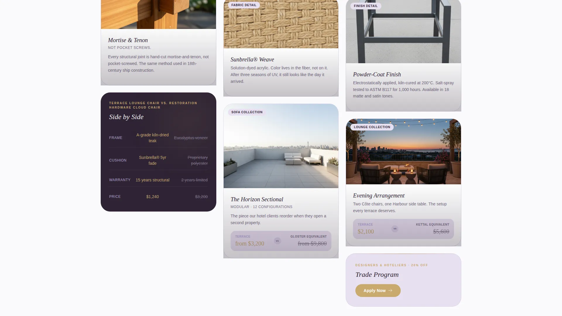 Luxe Outdoor Furniture Landing Page Template