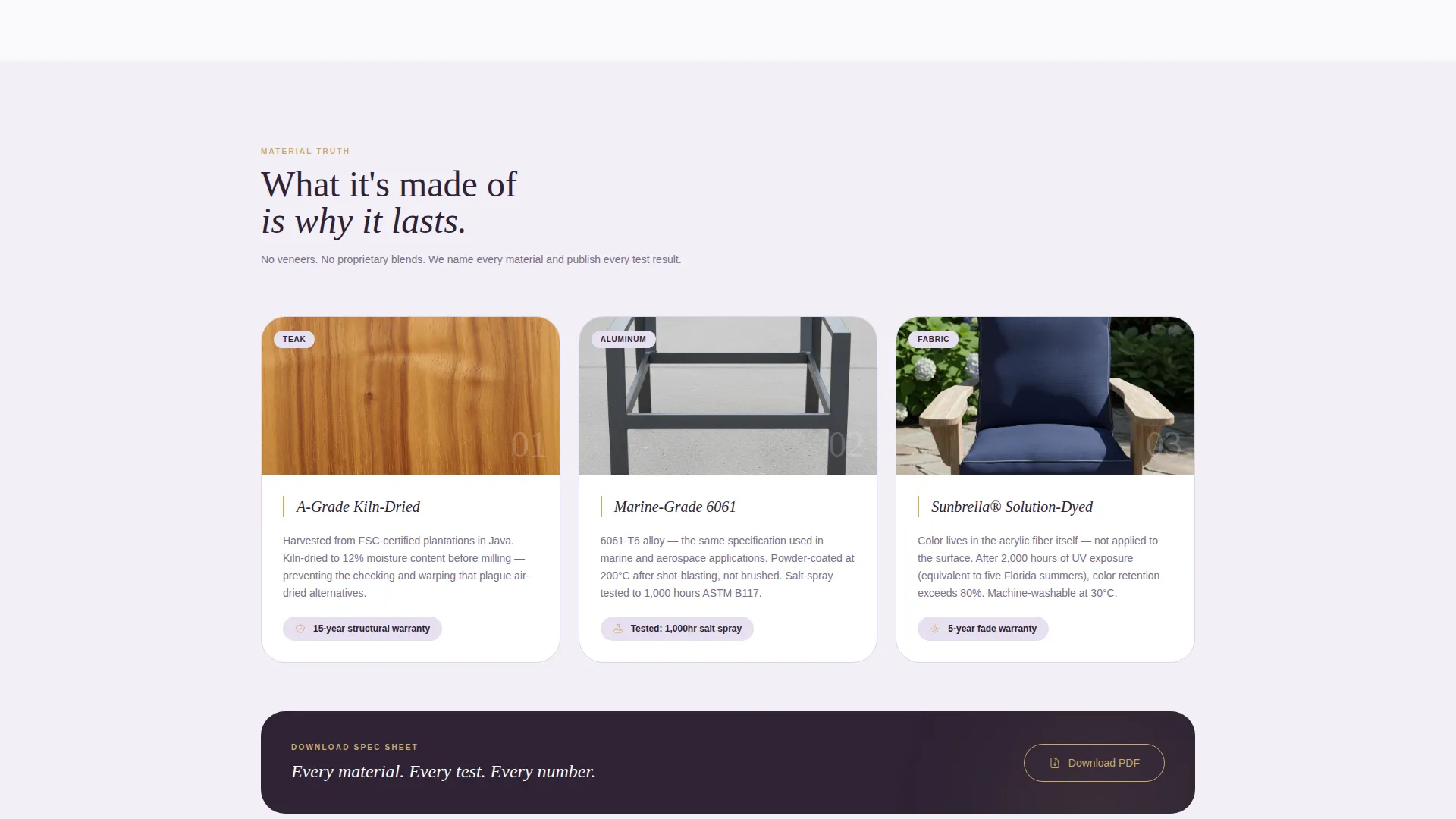 Luxe Outdoor Furniture Landing Page Template