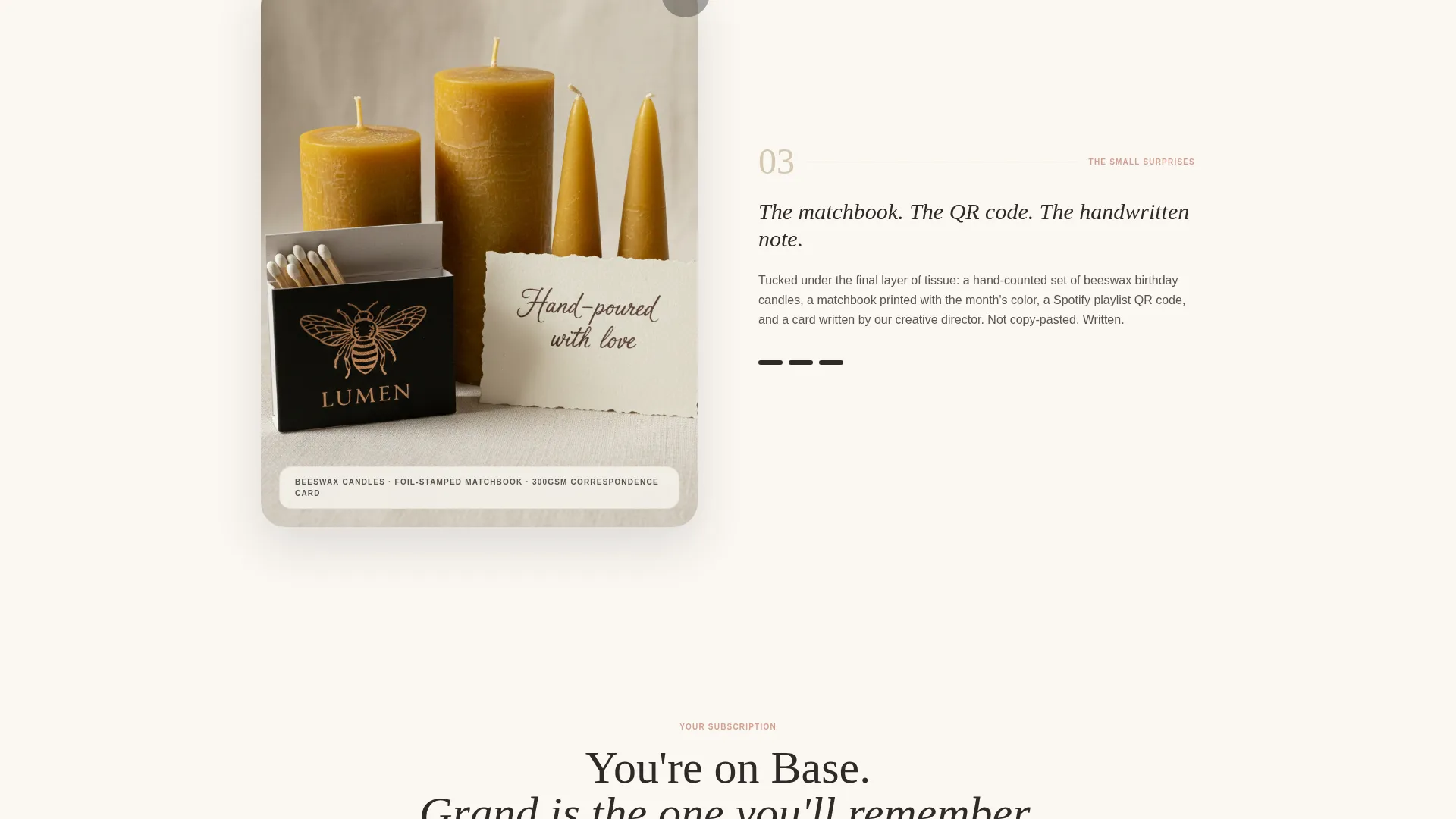 Curated Party Subscription Box Landing Page Template