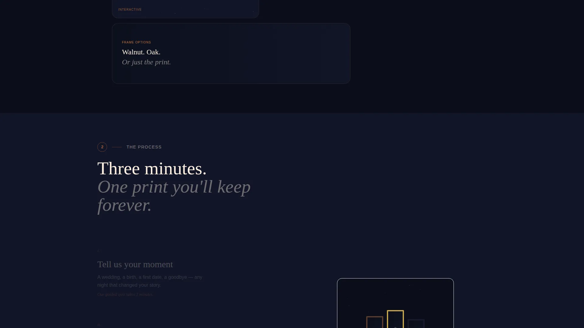Personalized Star Map Bento Grid Landing Page