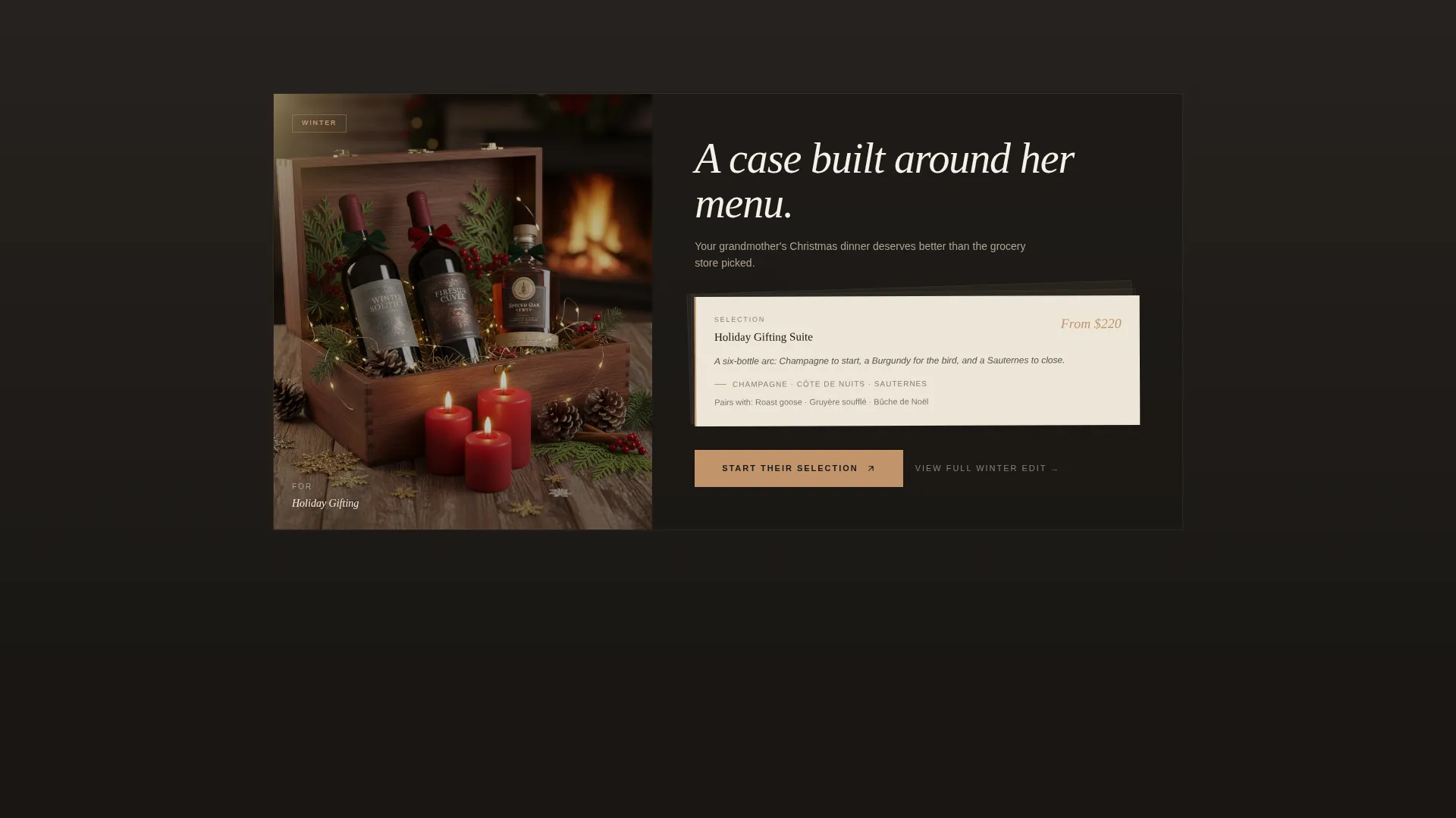 Luxe Wine & Spirits Landing Page Template