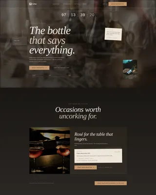 Luxe Wine & Spirits Landing Page Template