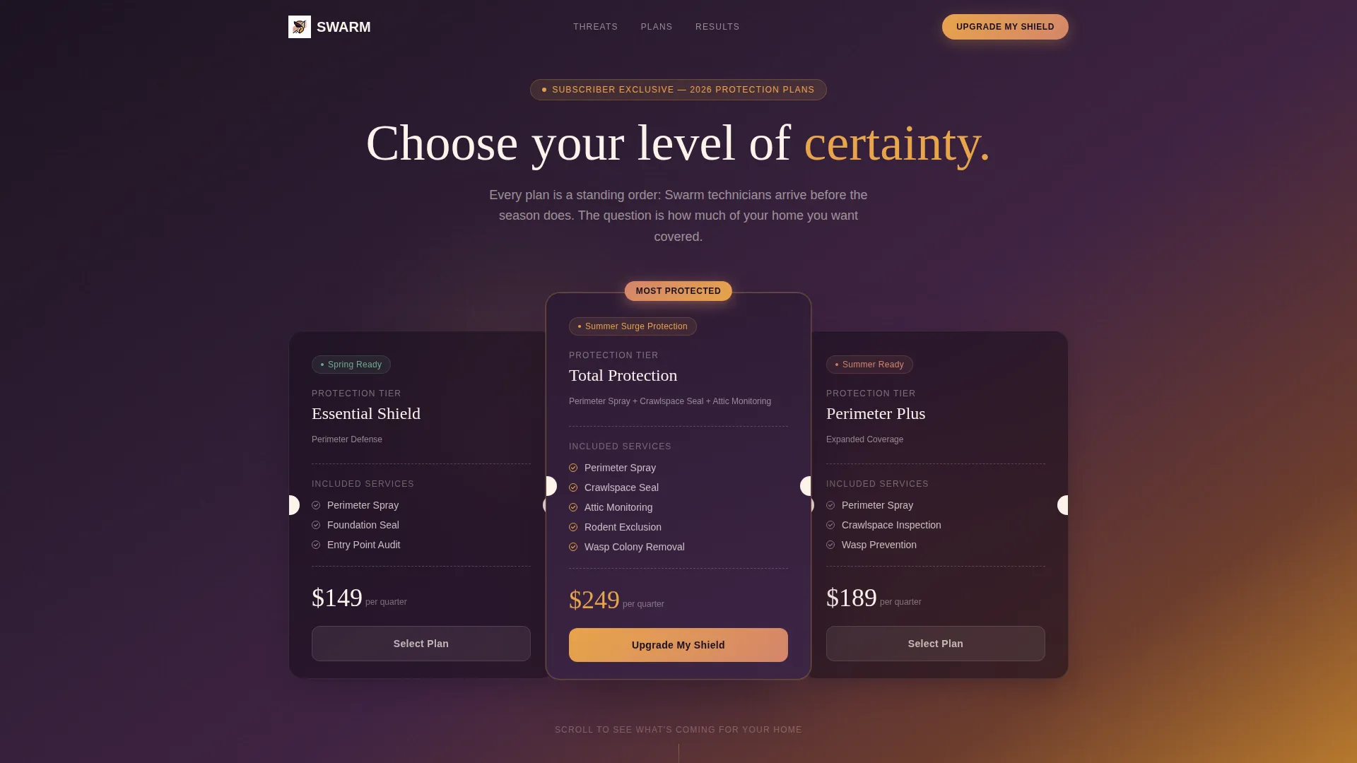 Pest Control Franchise Upsell Landing Page Template