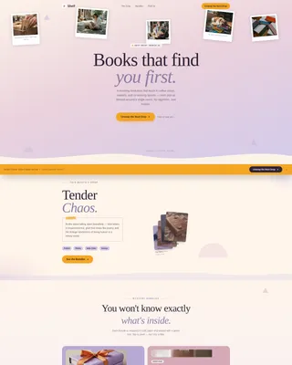 Whimsical Pop-Up Bookstore Landing Page Template