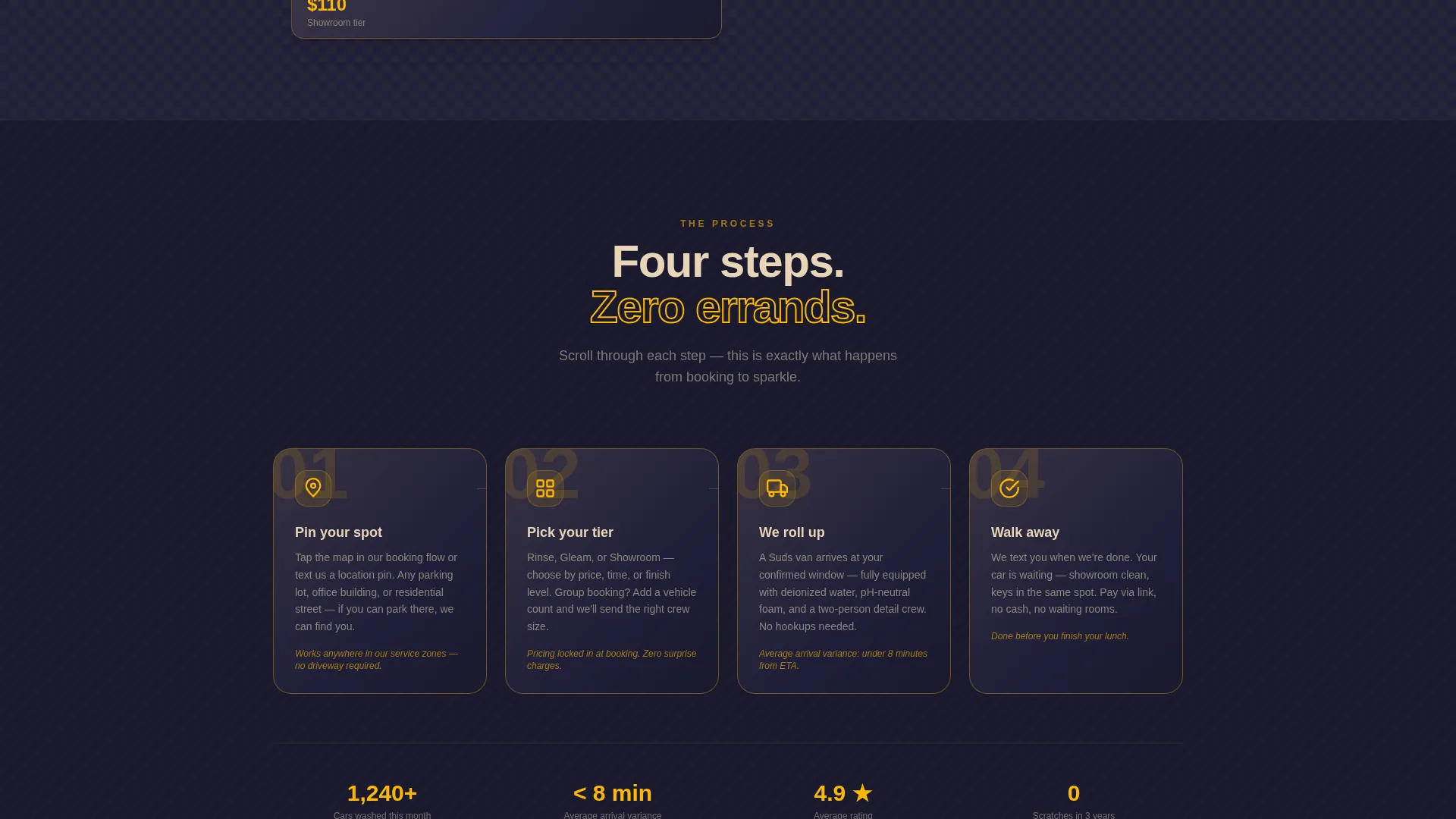 Mobile Car Wash Pop-Up Landing Page Template