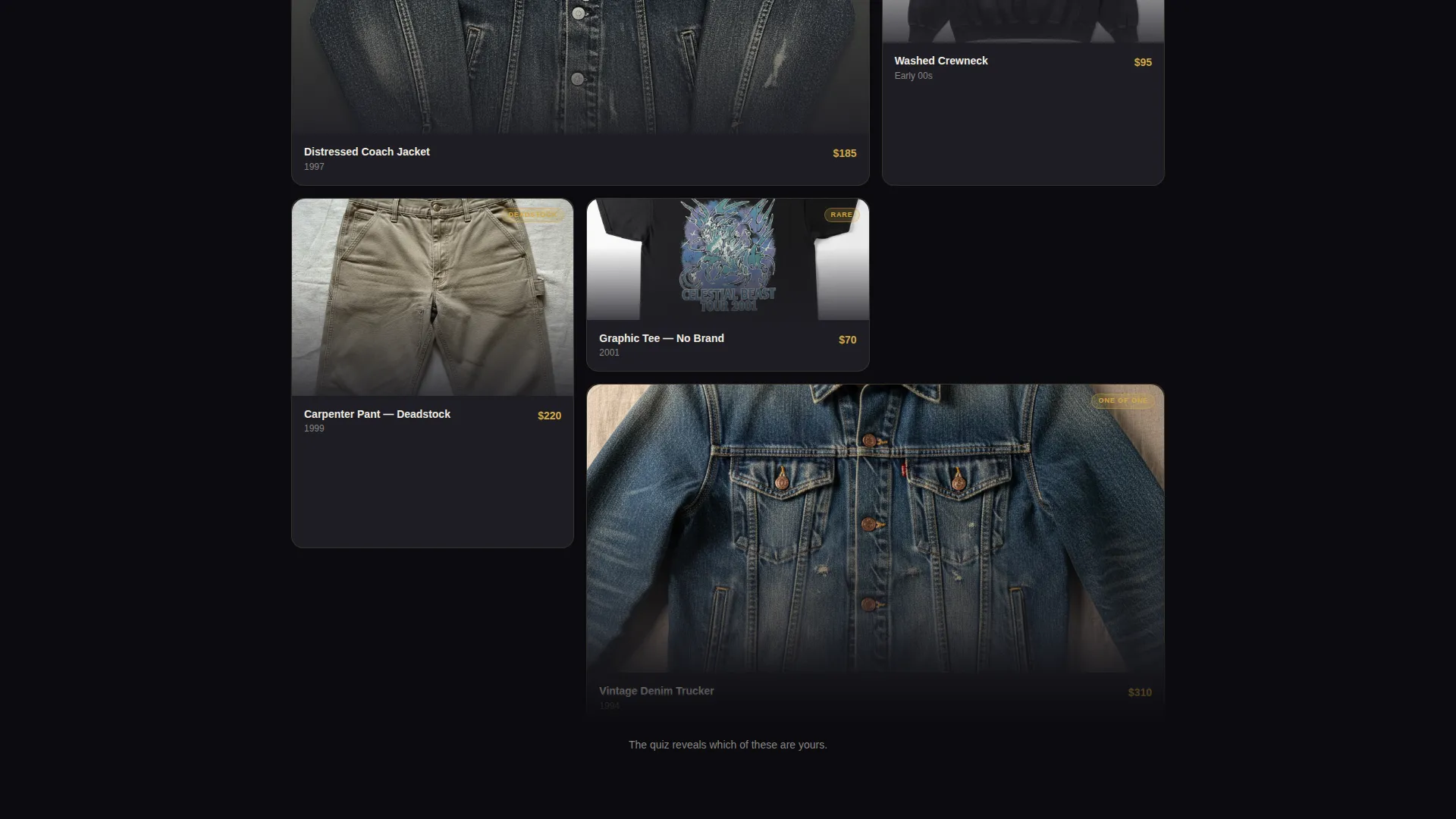 Streetwear Pop-Up Bento Grid Landing Page Template