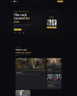 Streetwear Pop-Up Bento Grid Landing Page Template