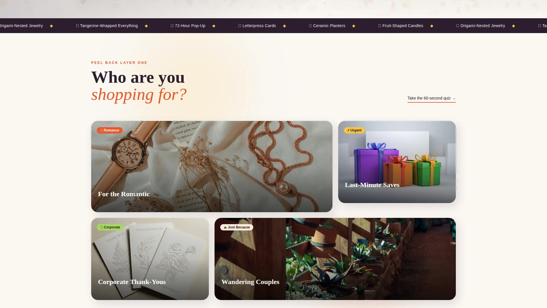 Playful Pop-Up Gift Shop Landing Page Template