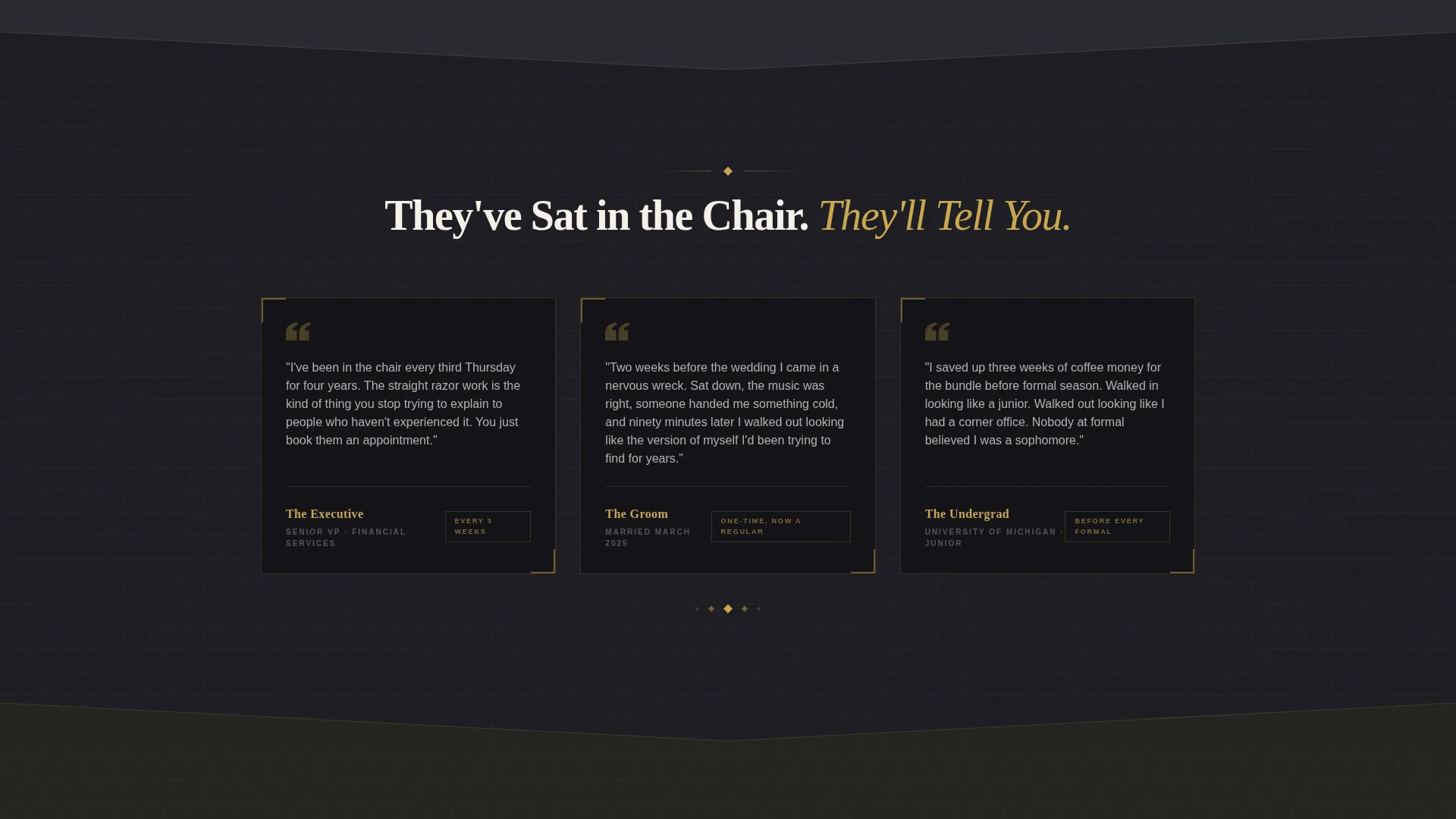 Luxurious Barbershop Landing Page Template