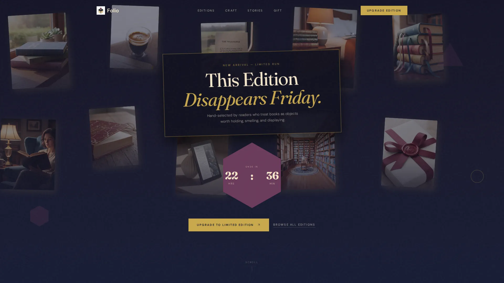 Premium Bookshop Landing Page Template