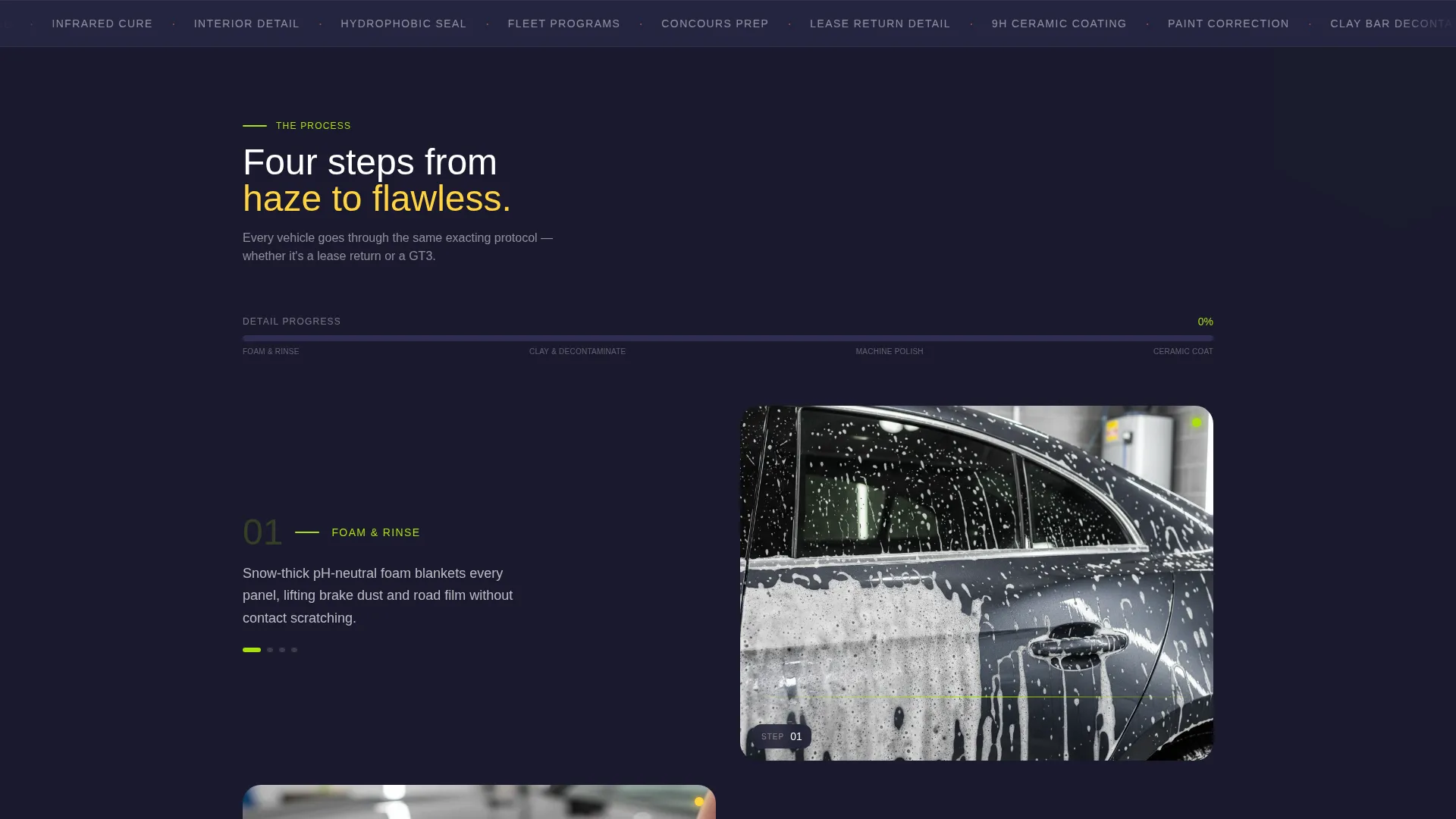Premium Car Detailing Landing Page Template