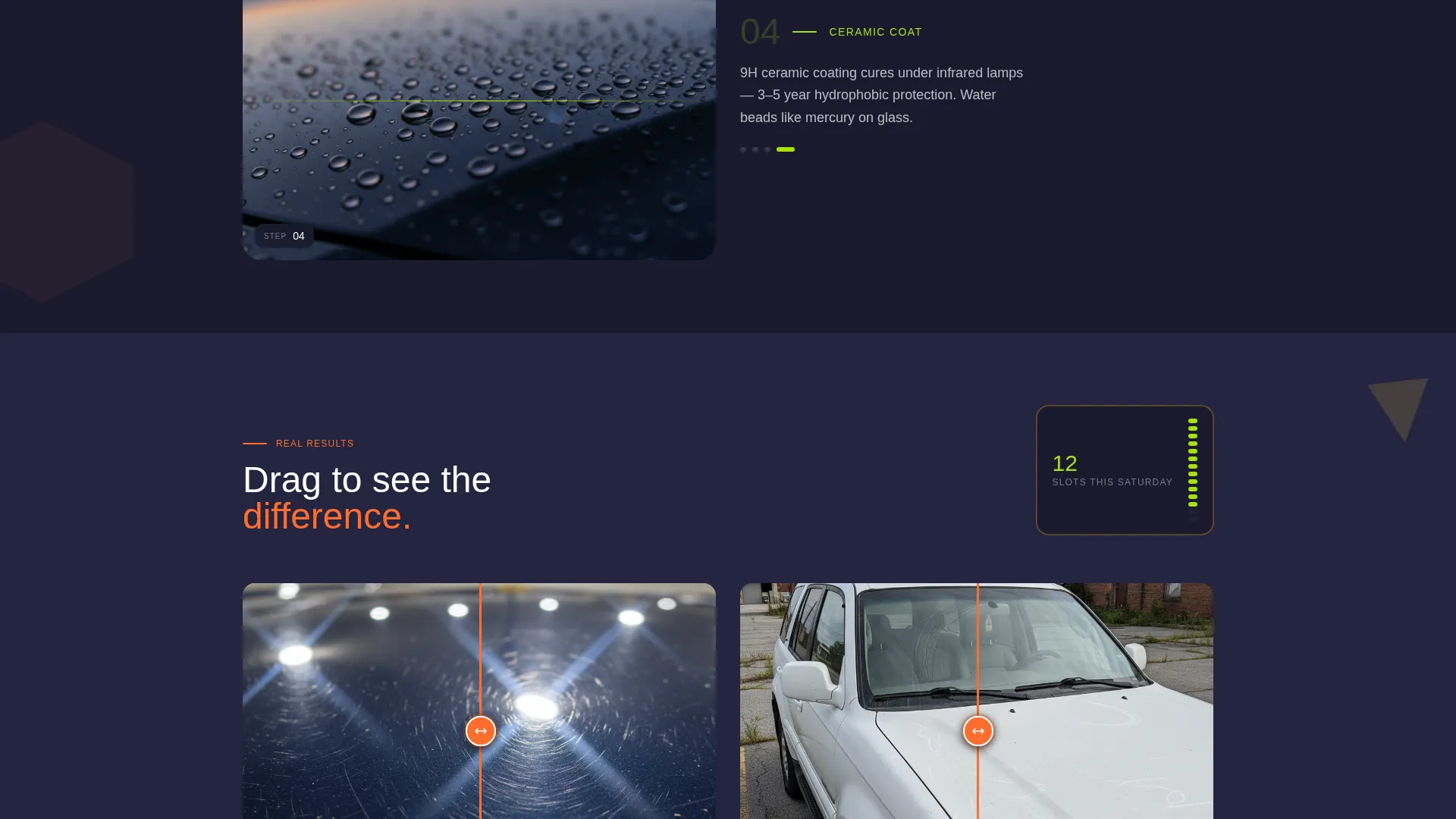 Premium Car Detailing Landing Page Template