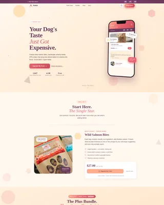 Premium Pet Shop Landing Page Template