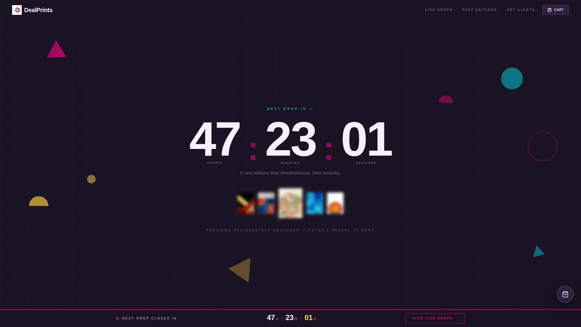 Limited Edition Art Drop Landing Page Template