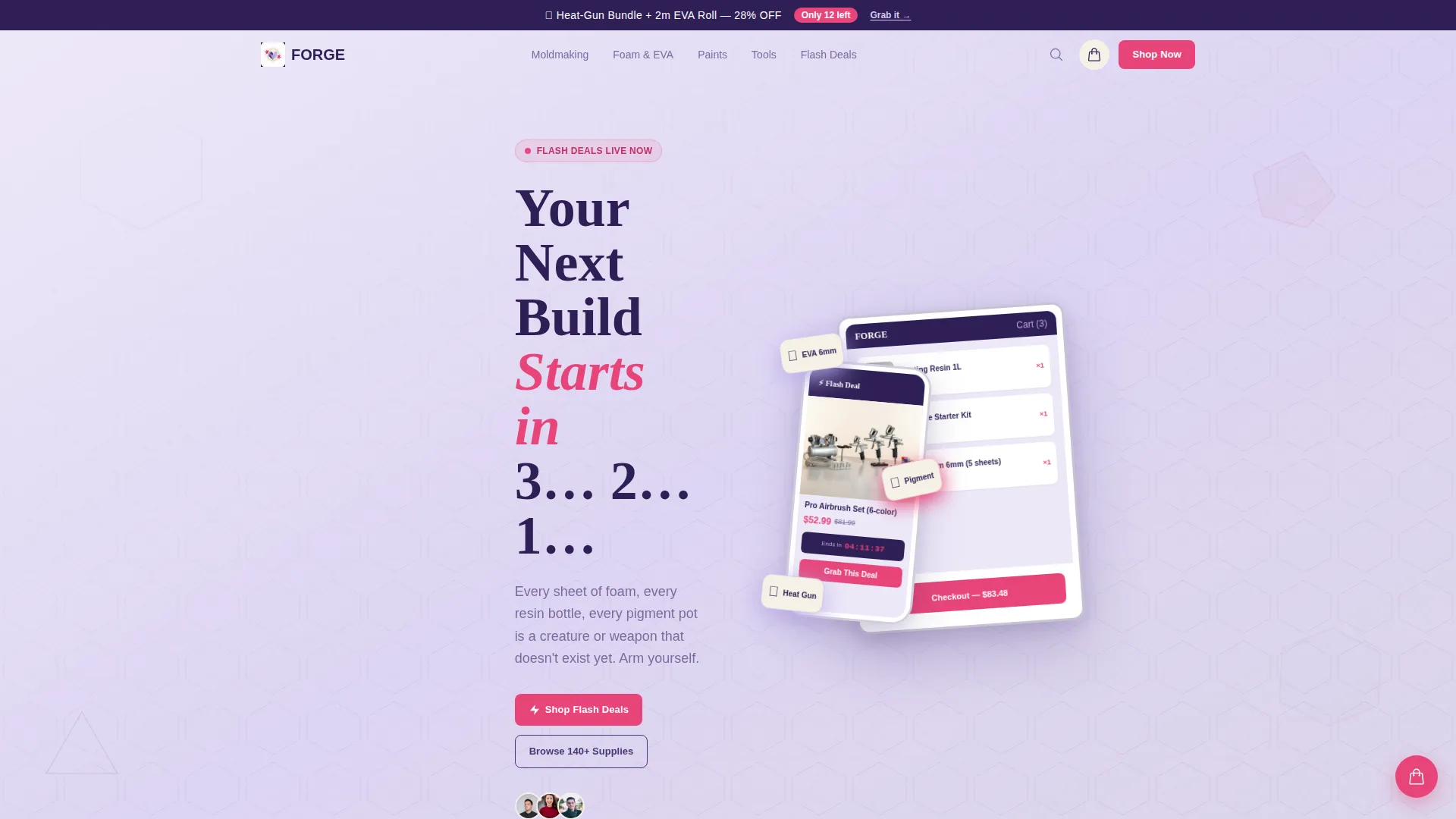 Hobby & Passion Supplies Professional Website Template