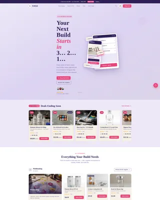 Hobby & Passion Supplies Professional Website Template
