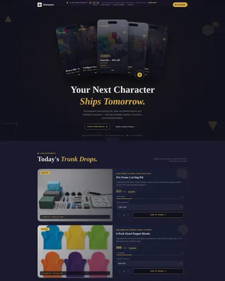 Hobby & Passion Supplies Professional Website Template