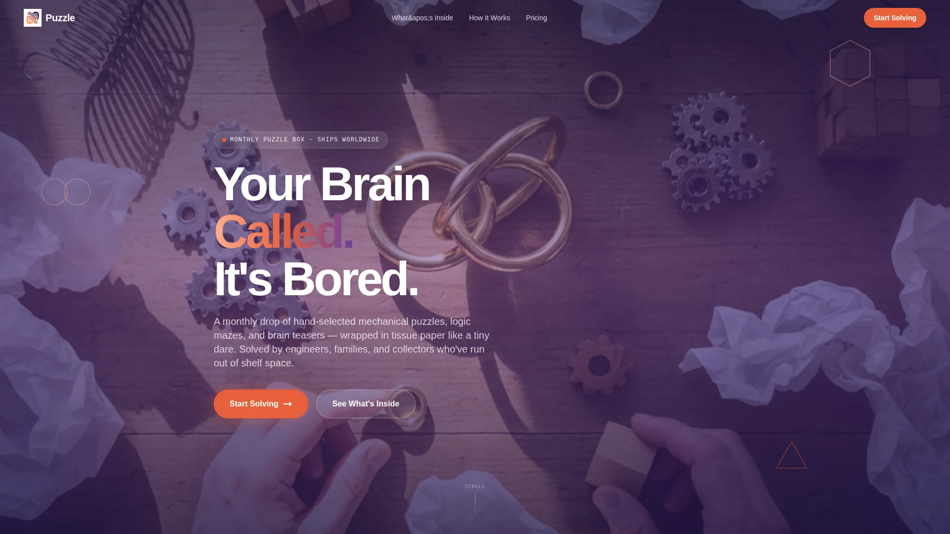 Subscription Box Landing Page Template