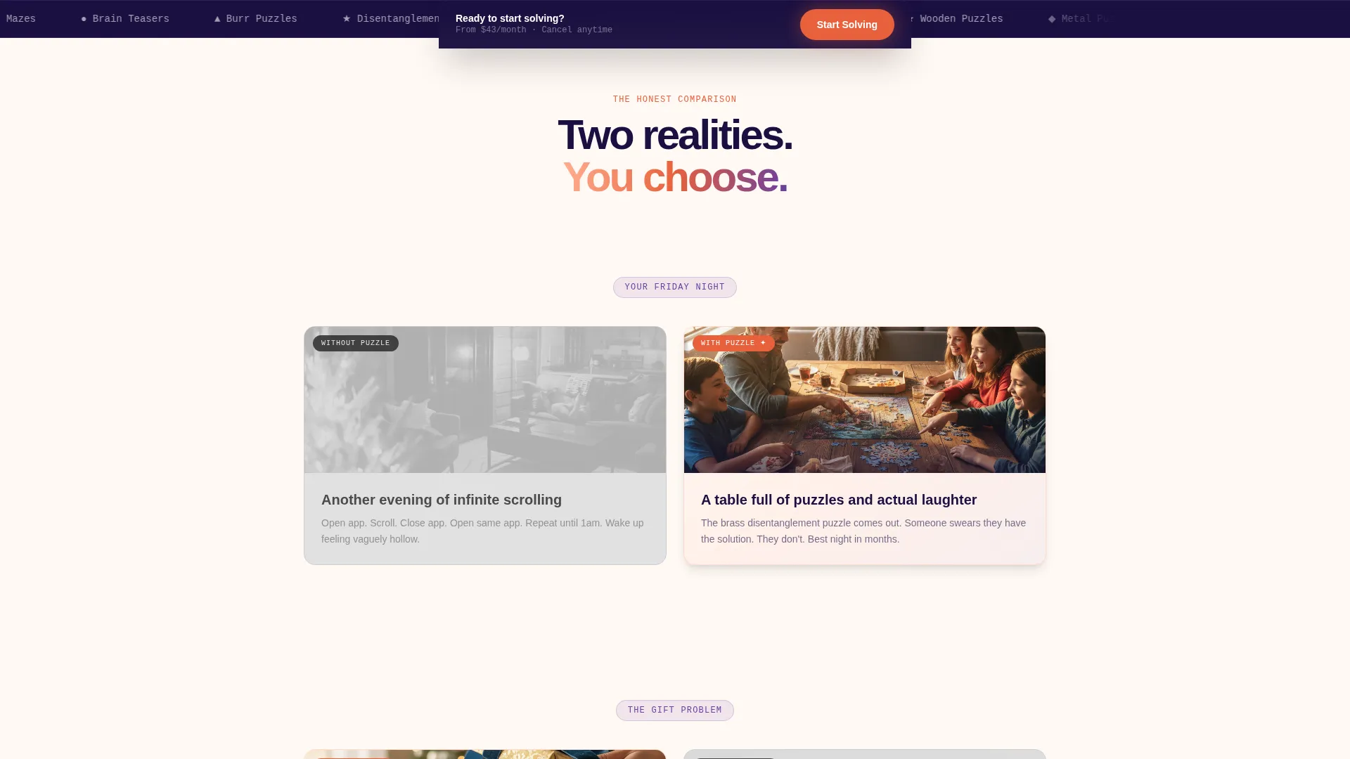Subscription Box Landing Page Template